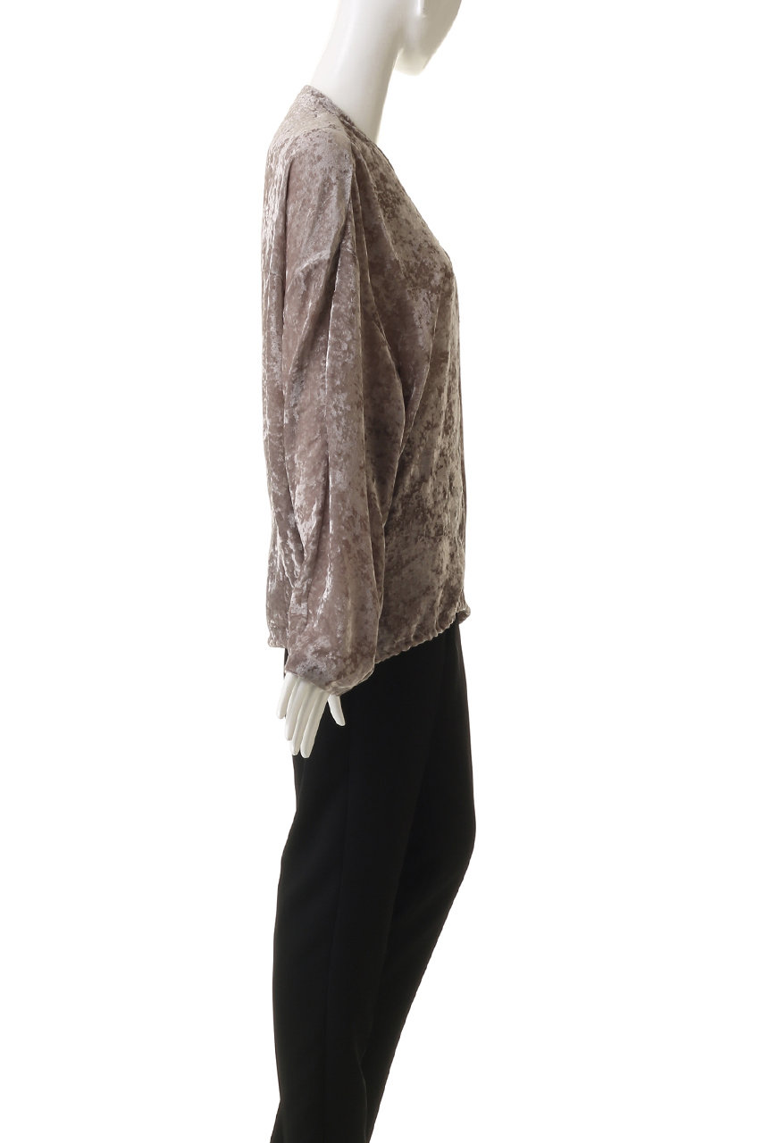 STUNNING LURE(スタニングルアー)｜シアーベルベットブルゾン/オフ