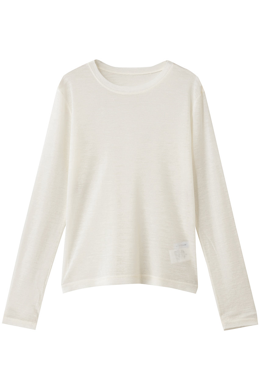 STUNNING LURE ｒウールナイロンTシャツ (ホワイト, M) スタニングルアー ELLE SHOP