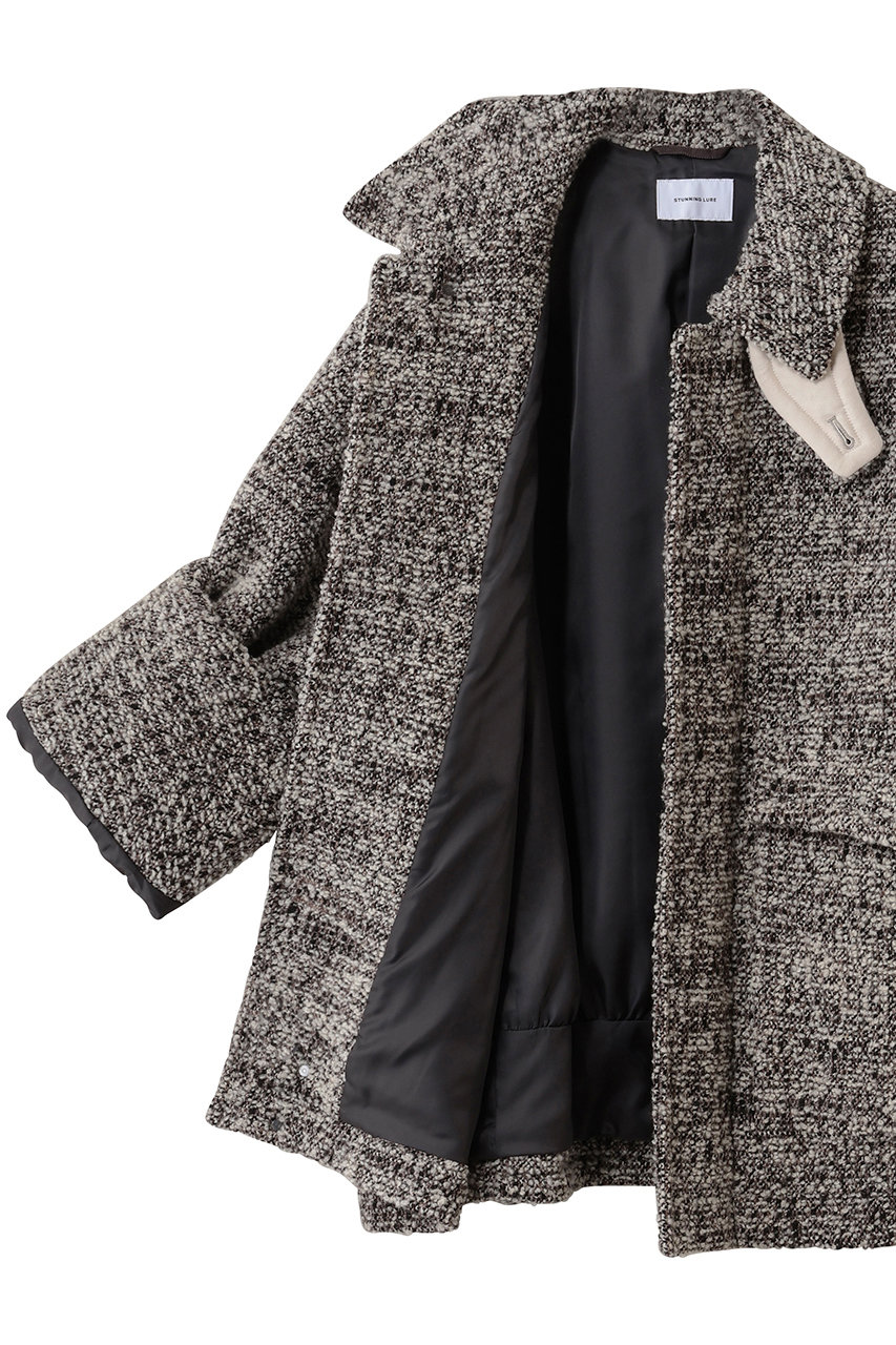 定価38000円■ スタニングルアー ツイードジャケット36 中古・古着通販STUNNING LURE (スタニングルアー) ツイードロング