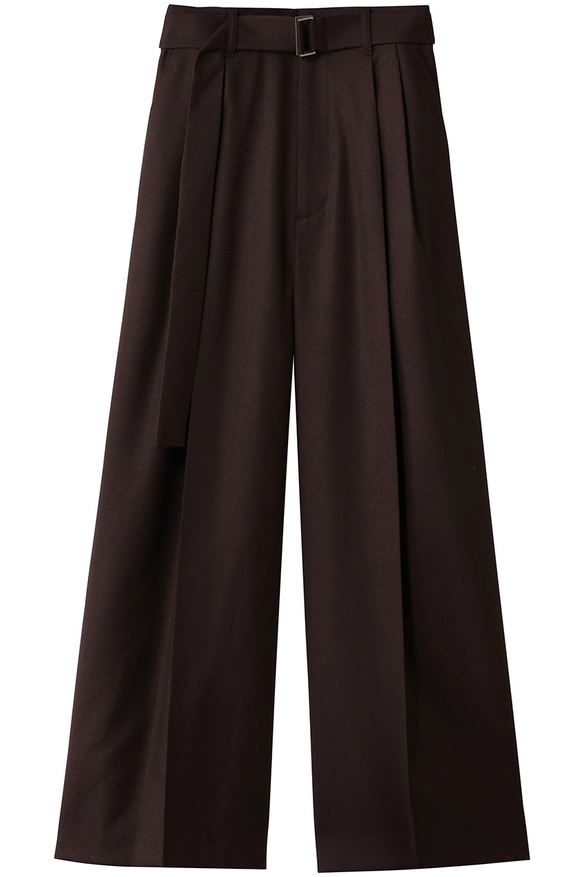 rフラノワイドレッグパンツ