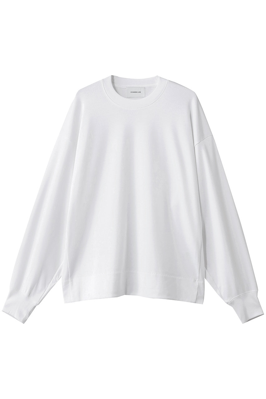 STUNNING LURE スムースボクシープルオーバー (ホワイト, S) スタニングルアー ELLE SHOP STUNNING LURE スムースボクシープルオーバー (ホワイト, S) スタニングルアー ELLE SHOP