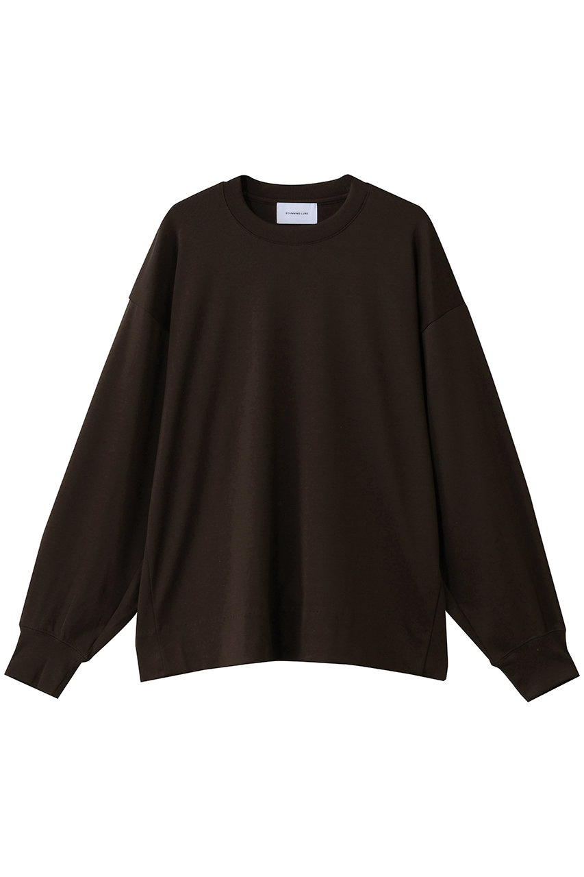 STUNNING LURE スムースボクシープルオーバー (ダークブラウン, M) スタニングルアー ELLE SHOP STUNNING LURE スムースボクシープルオーバー (ダークブラウン, M) スタニングルアー ELLE SHOP