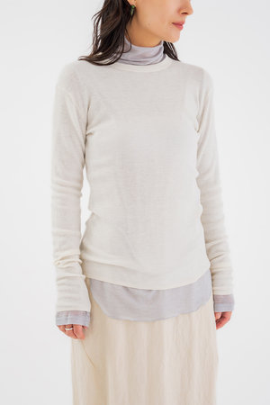 スタニングルアー/STUNNING LUREのｒカシミヤリブプルオーバー(110300/110301)