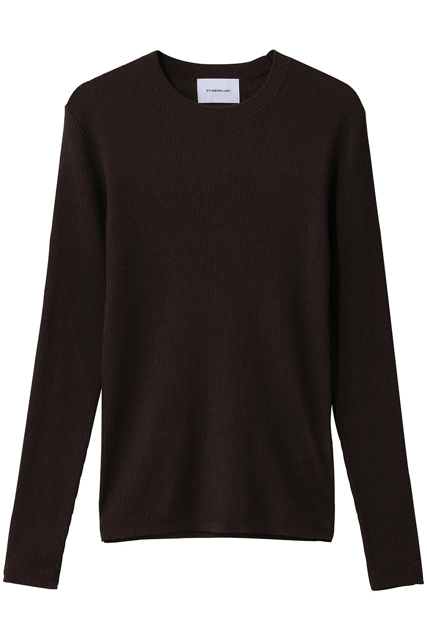 rカシミヤリブプルオーバー