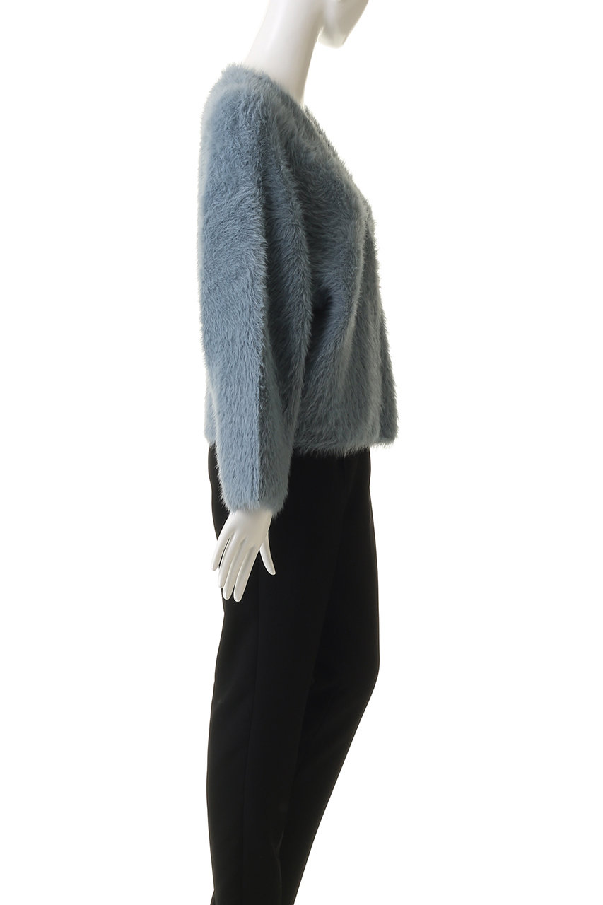 STUNNING LURE(スタニングルアー)｜ロングフェザーカーディガン/グレー