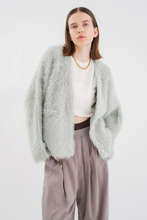 スタニングルアー/STUNNING LUREのロングフェザーカーディガン(110300/110303)