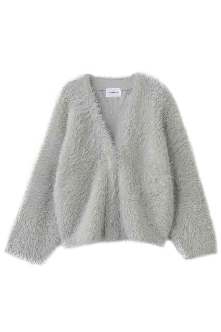 ロングフェザーカーディガン