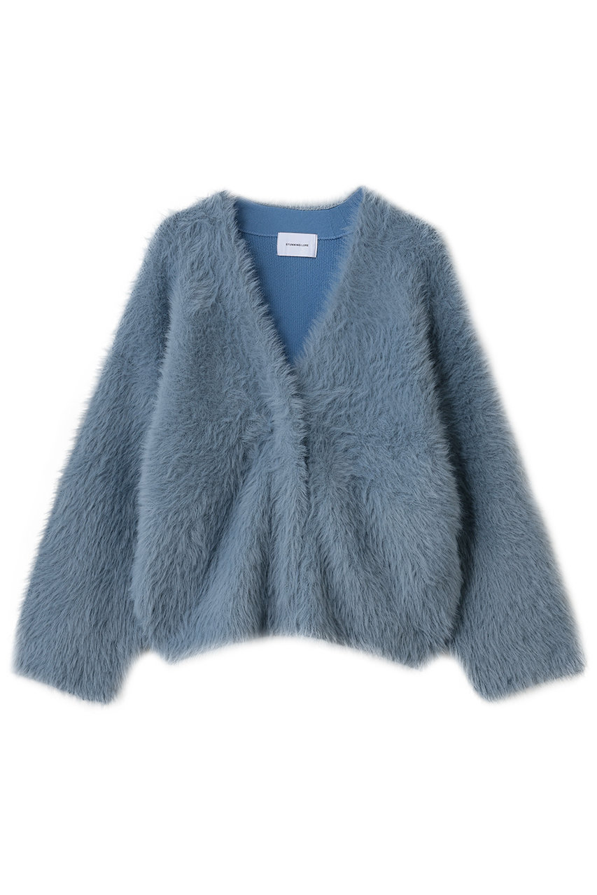 ロングフェザーカーディガン