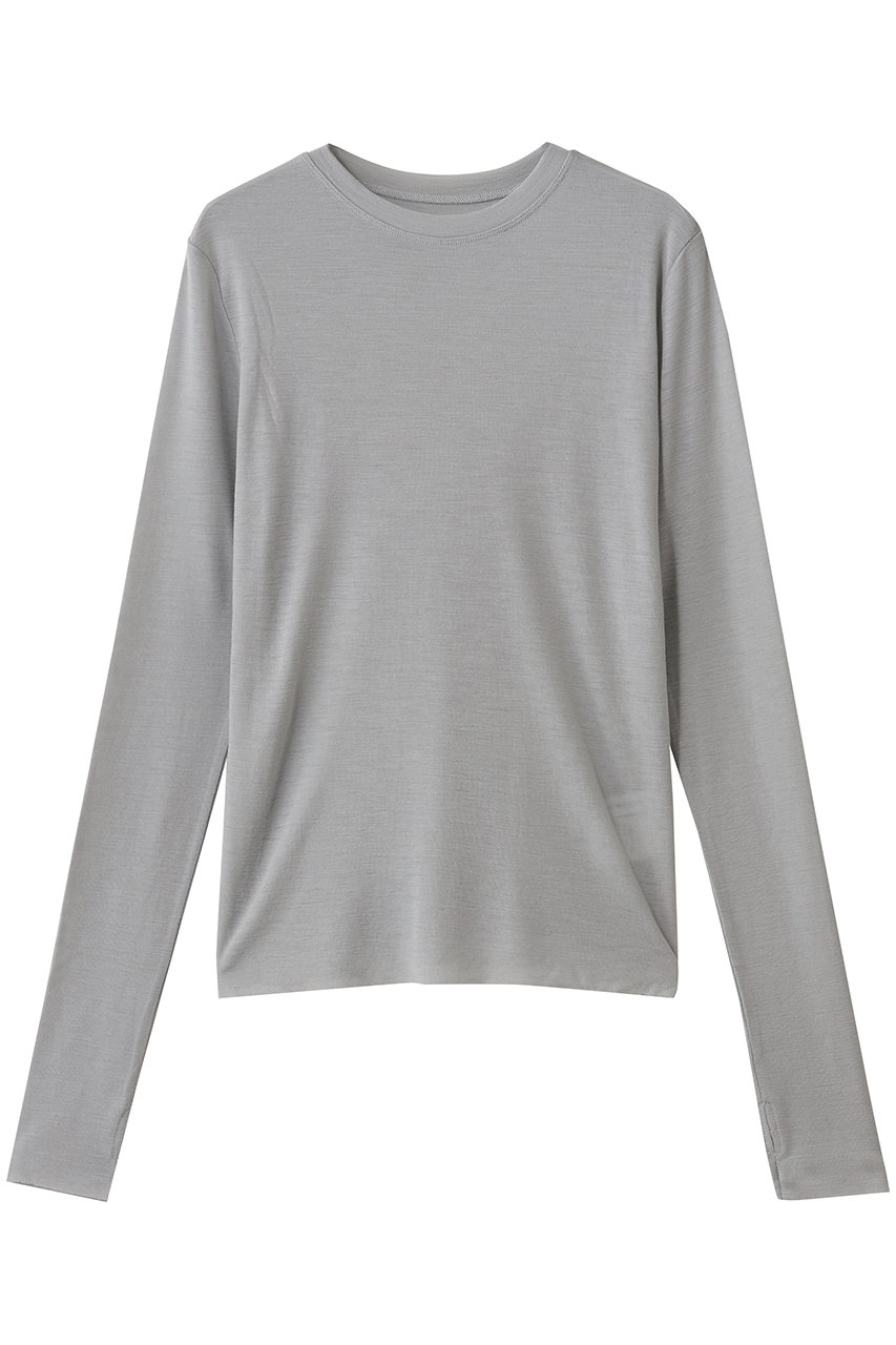 STUNNING LURE ピュアウールロンT (ライトグレー, M) スタニングルアー ELLE SHOP