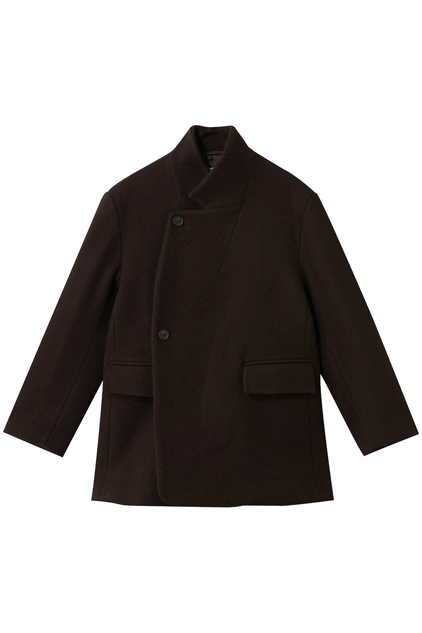 スタンドカラーメルトンコート