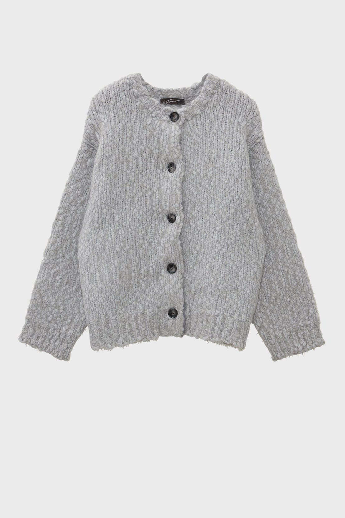 スタニングルアー/STUNNING LUREの【予約販売】スラブフェザーカーディガン(ライトグレー/112080162600)