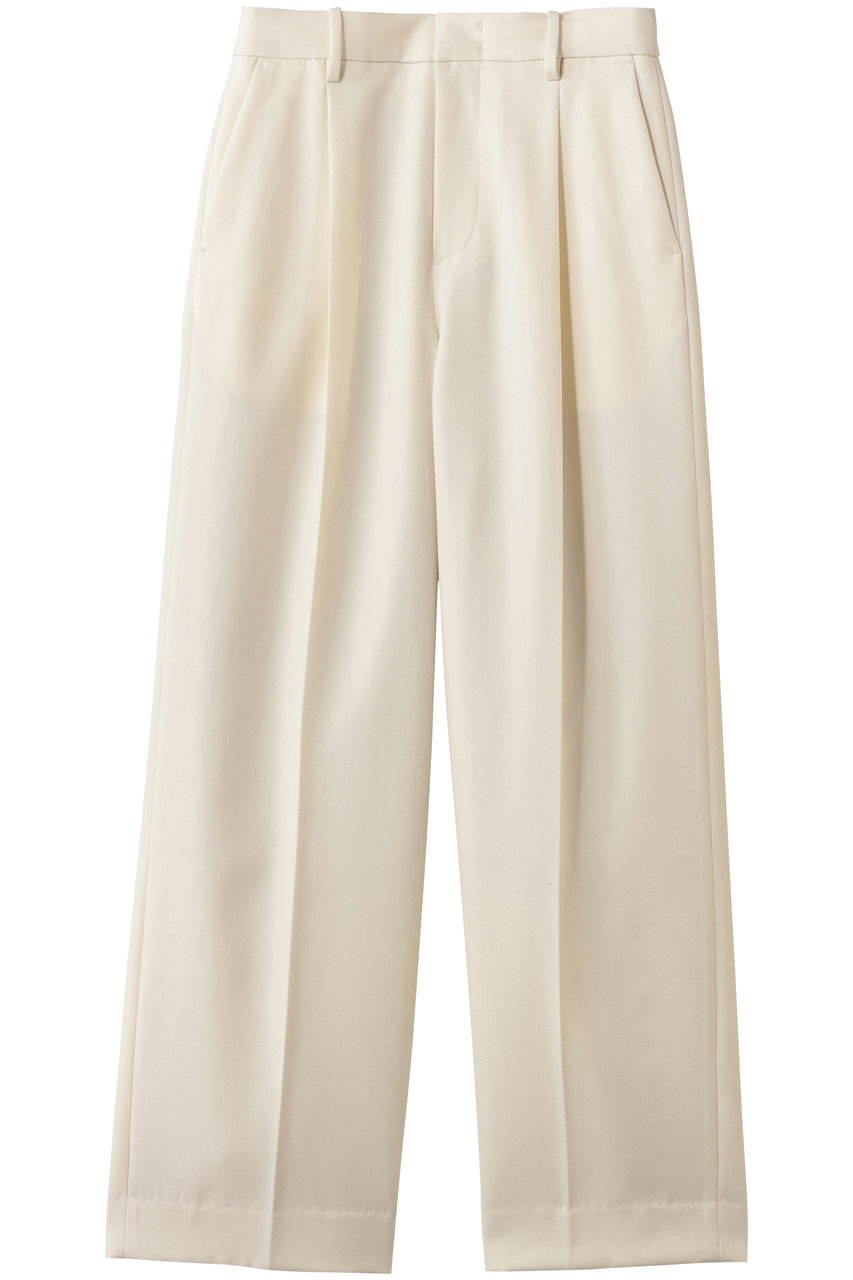 ウールギャバストレートパンツ