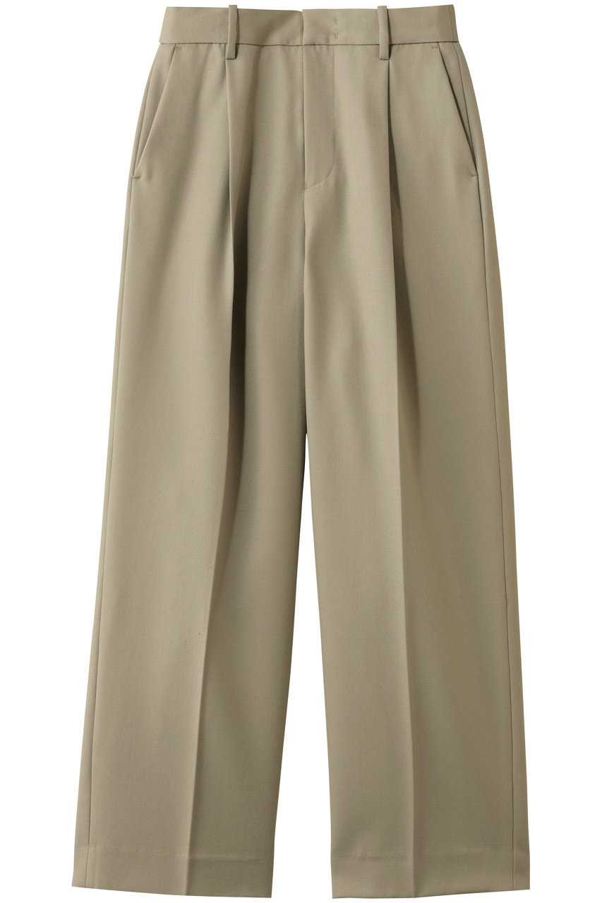 スタニングルアー/STUNNING LUREのウールギャバストレートパンツ(ライトカーキ/110580032600)