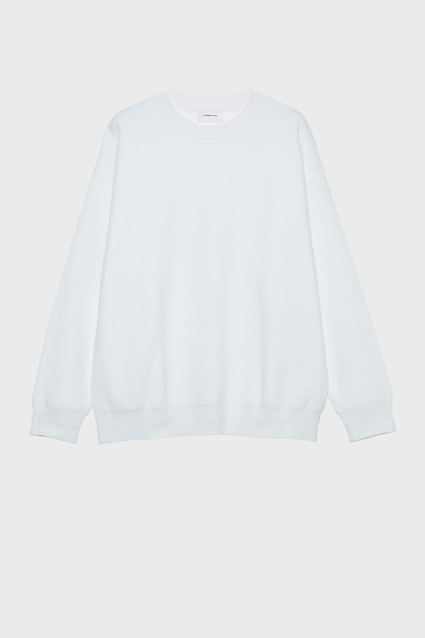 スタニングルアー/STUNNING LUREの【予約販売】コットンニットスウェットプルオーバー(ホワイト/112080102600)