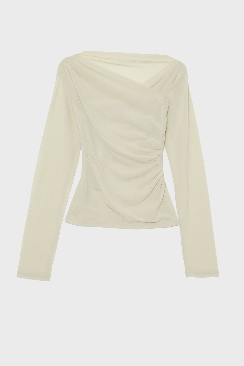 スタニングルアー/STUNNING LUREの【予約販売】クロスネックロンT(ライトベージュ/112580102600)