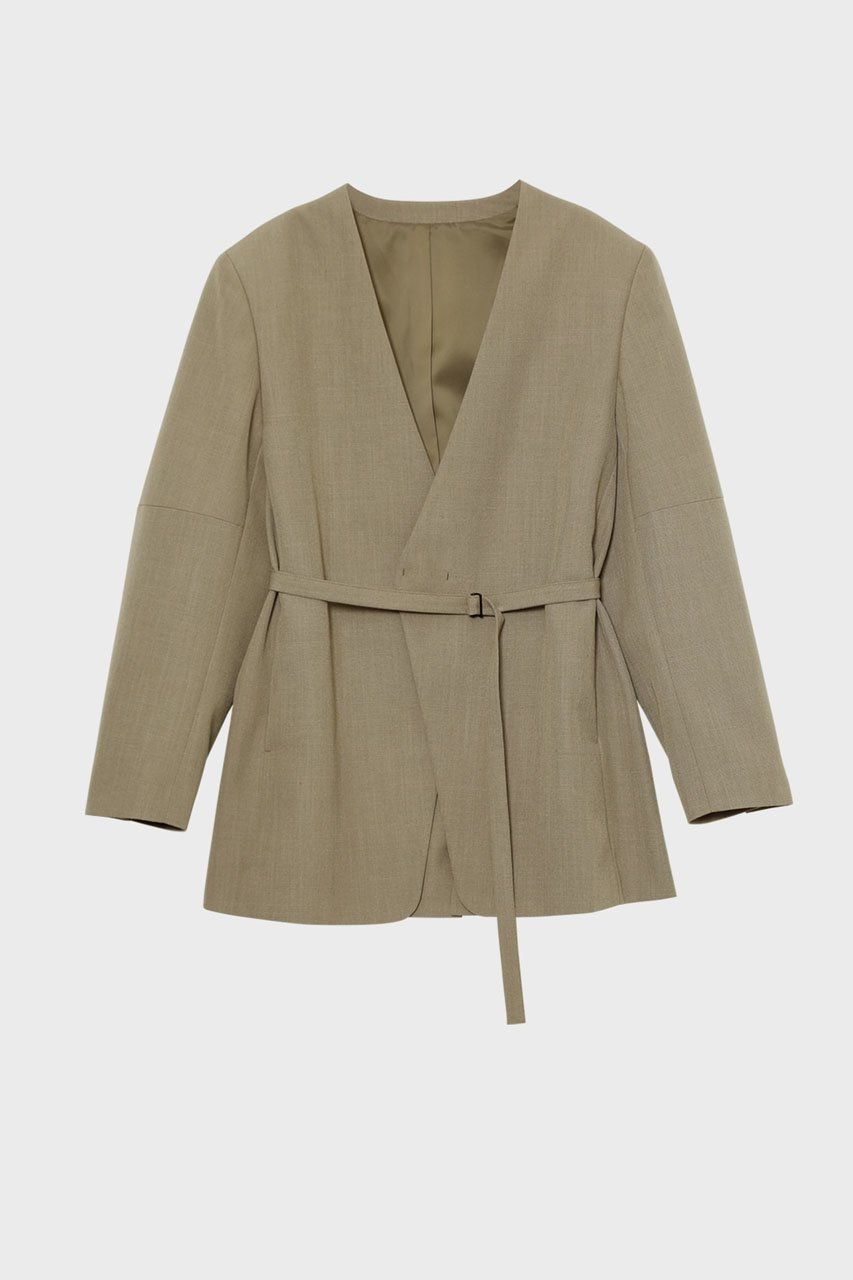 スタニングルアー/STUNNING LUREの【2/18 11:00販売開始】ｒカラーレスワイドショルダージャケット(ライトブラウン/114280062600)