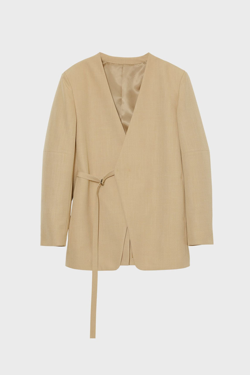 スタニングルアー/STUNNING LUREの【2/18 11:00販売開始】ｒカラーレスワイドショルダージャケット(ベージュ/114280062600)