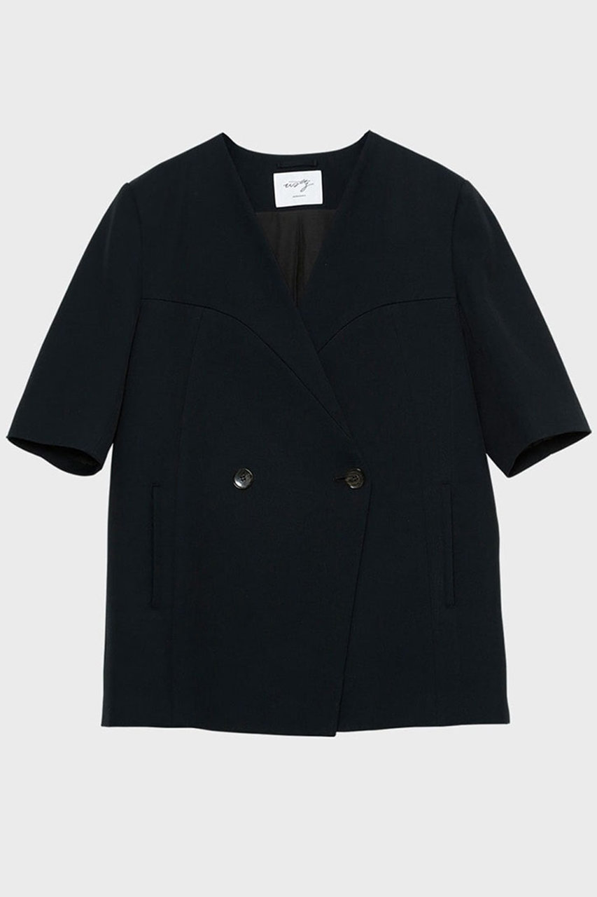 スタニングルアー/STUNNING LUREの【4/1 11:00販売開始】【Waltz】ソリッドハーフスリーブジャケット(ブラック/124280172600)