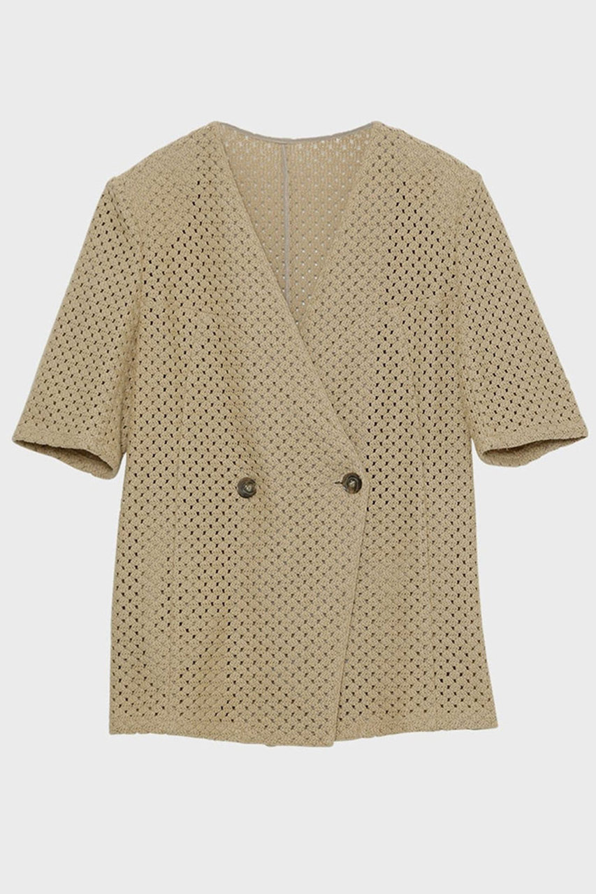 スタニングルアー/STUNNING LUREの【4/1 11:00販売開始】【Waltz】ラッセルハーフスリーブジャケット(ベージュ/124280182600)