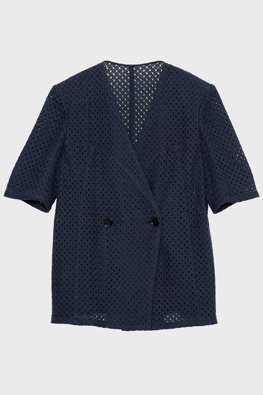 スタニングルアー/STUNNING LUREの【4/1 11:00販売開始】【Waltz】ラッセルハーフスリーブジャケット(ネイビー/124280182600)