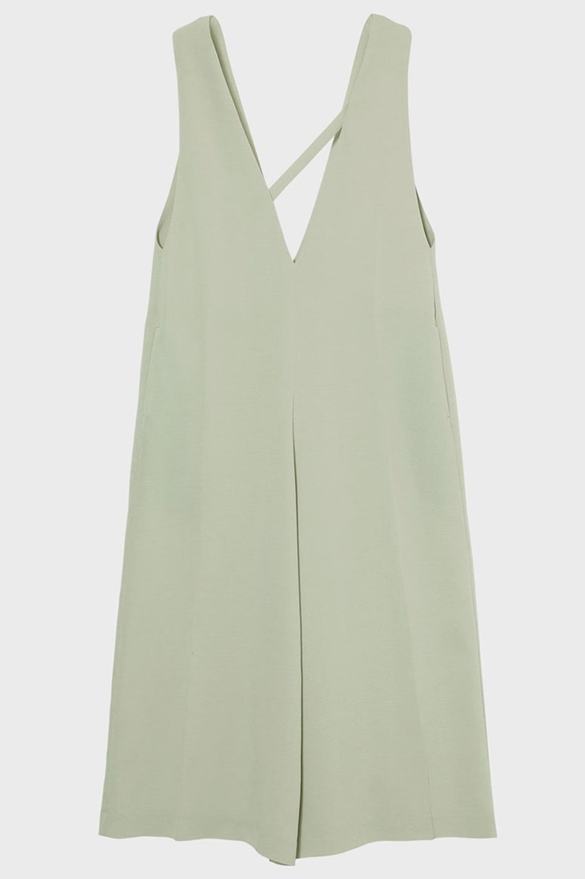 スタニングルアー/STUNNING LUREの【予約販売】ｒディープVジャンパーワンピース(ライトグリーン/112780022600)