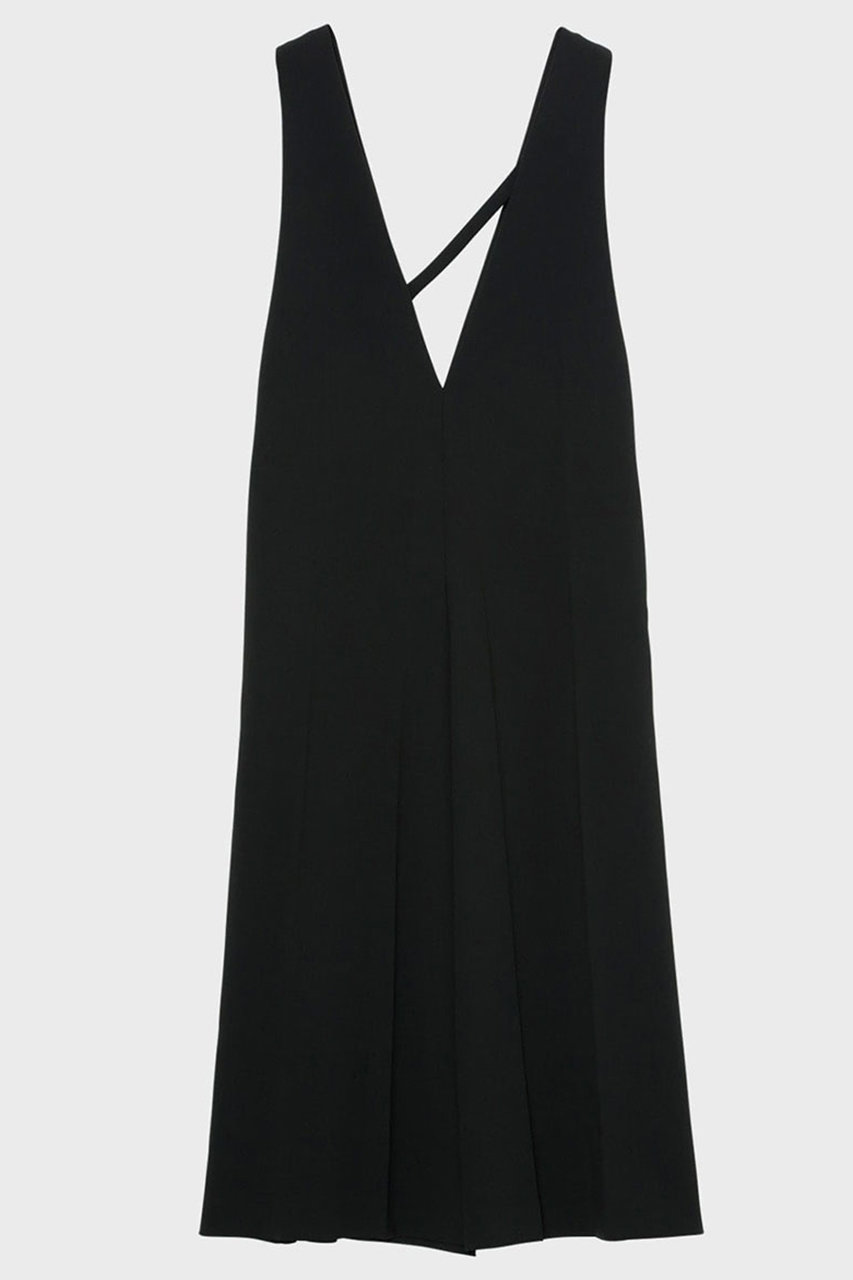 スタニングルアー/STUNNING LUREの【予約販売】ｒディープVジャンパーワンピース(ブラック/112780022600)