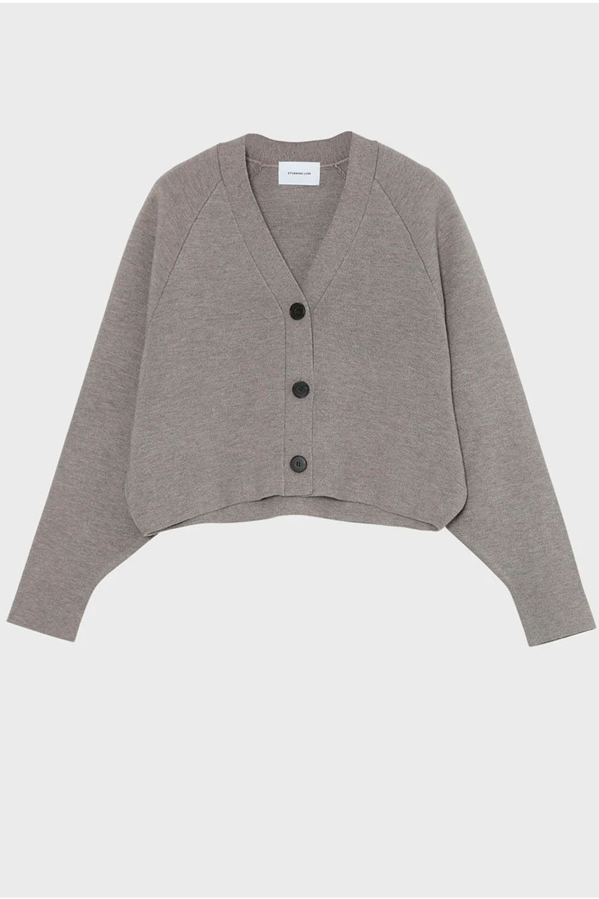 スタニングルアー/STUNNING LUREの【2/18 11:00販売開始】ダブルフェイスニットカーディガン(ブラウン/112080192600)