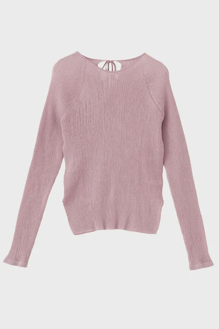 スタニングルアー/STUNNING LUREの【4/1 11:00販売開始】ｒクルーネックリブニット(ピンク/112080122600)