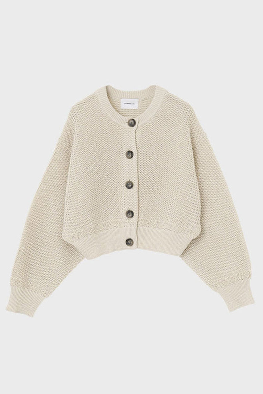 スタニングルアー/STUNNING LUREの【4/1 11:00販売開始】クルーニットカーディガン(アイボリー/112080182600)