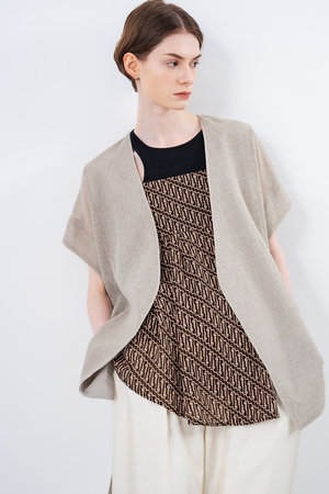 スタニングルアー/STUNNING LUREの【予約販売】メッシュハオリブラウス(110400/110402)