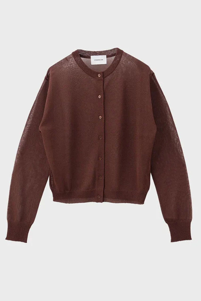 スタニングルアー/STUNNING LUREの【予約販売】クルーシアーカーディガン(ブラウン/112080202600)