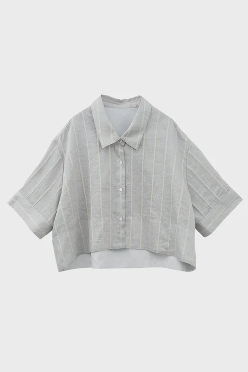 ロールアップクロップドシャツ