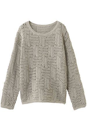 スタニングルアー/STUNNING LUREの【4/1 11:00販売開始】クロシェボートネックプルオーバー(110100/110103)