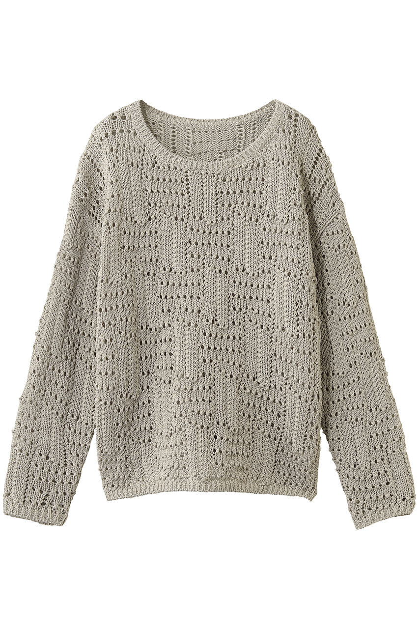 スタニングルアー/STUNNING LUREの【4/1 11:00販売開始】クロシェボートネックプルオーバー(ライトベージュ/112080142600)