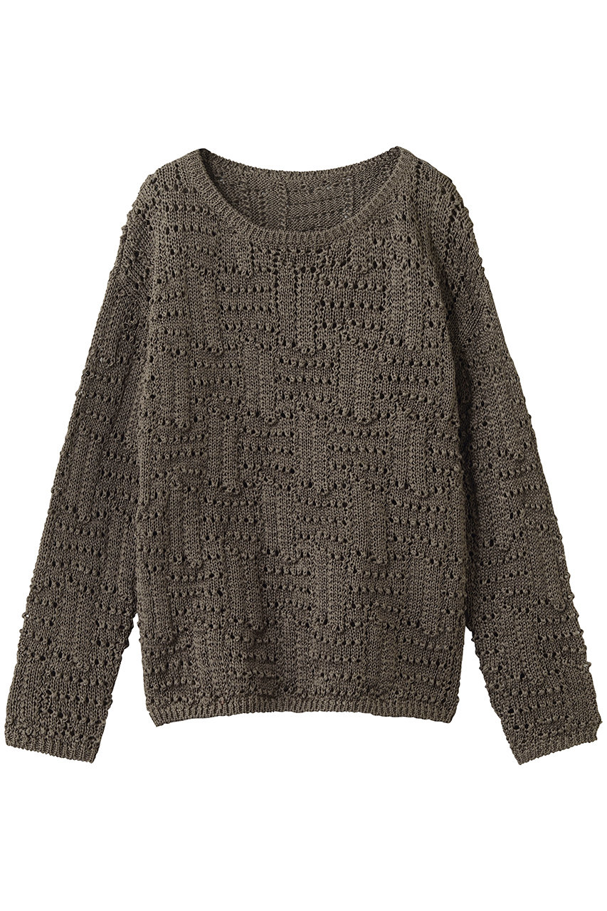 スタニングルアー/STUNNING LUREの【4/1 11:00販売開始】クロシェボートネックプルオーバー(ブラウン/112080142600)