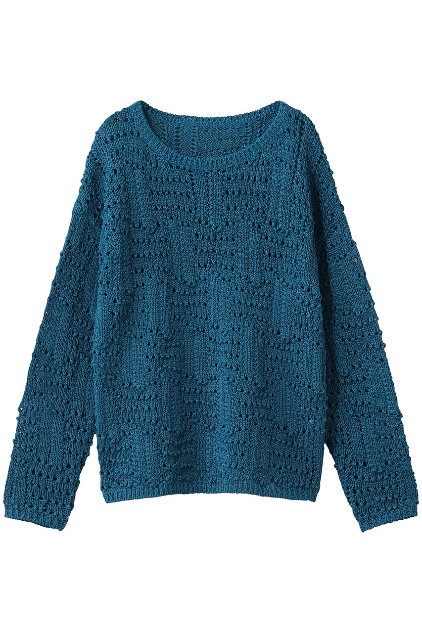 スタニングルアー/STUNNING LUREの【4/1 11:00販売開始】クロシェボートネックプルオーバー(ブルー/112080142600)