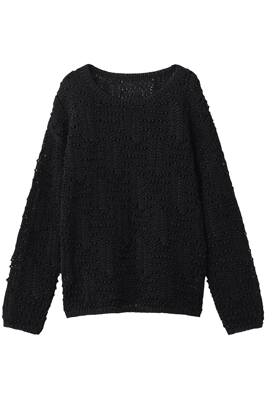 スタニングルアー/STUNNING LUREの【4/1 11:00販売開始】クロシェボートネックプルオーバー(ブラック/112080142600)