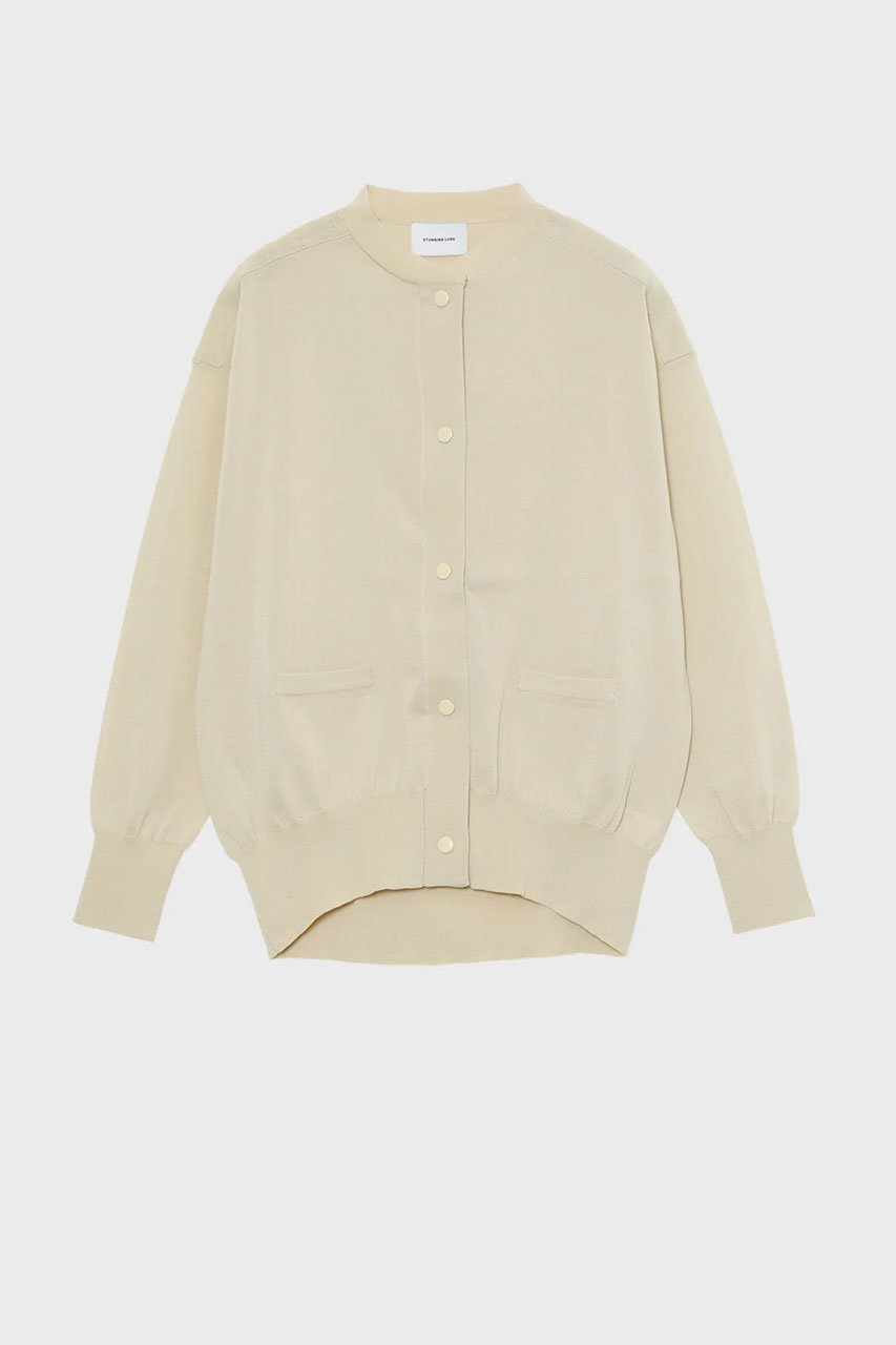 スタニングルアー/STUNNING LUREの【予約販売】ハイツイストニットブルゾン(ライトベージュ/112080132600)