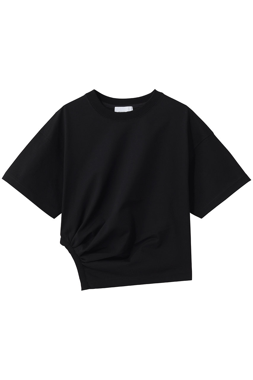 スタニングルアー/STUNNING LUREのサイドギャザーTシャツ(ブラック/112580192600)