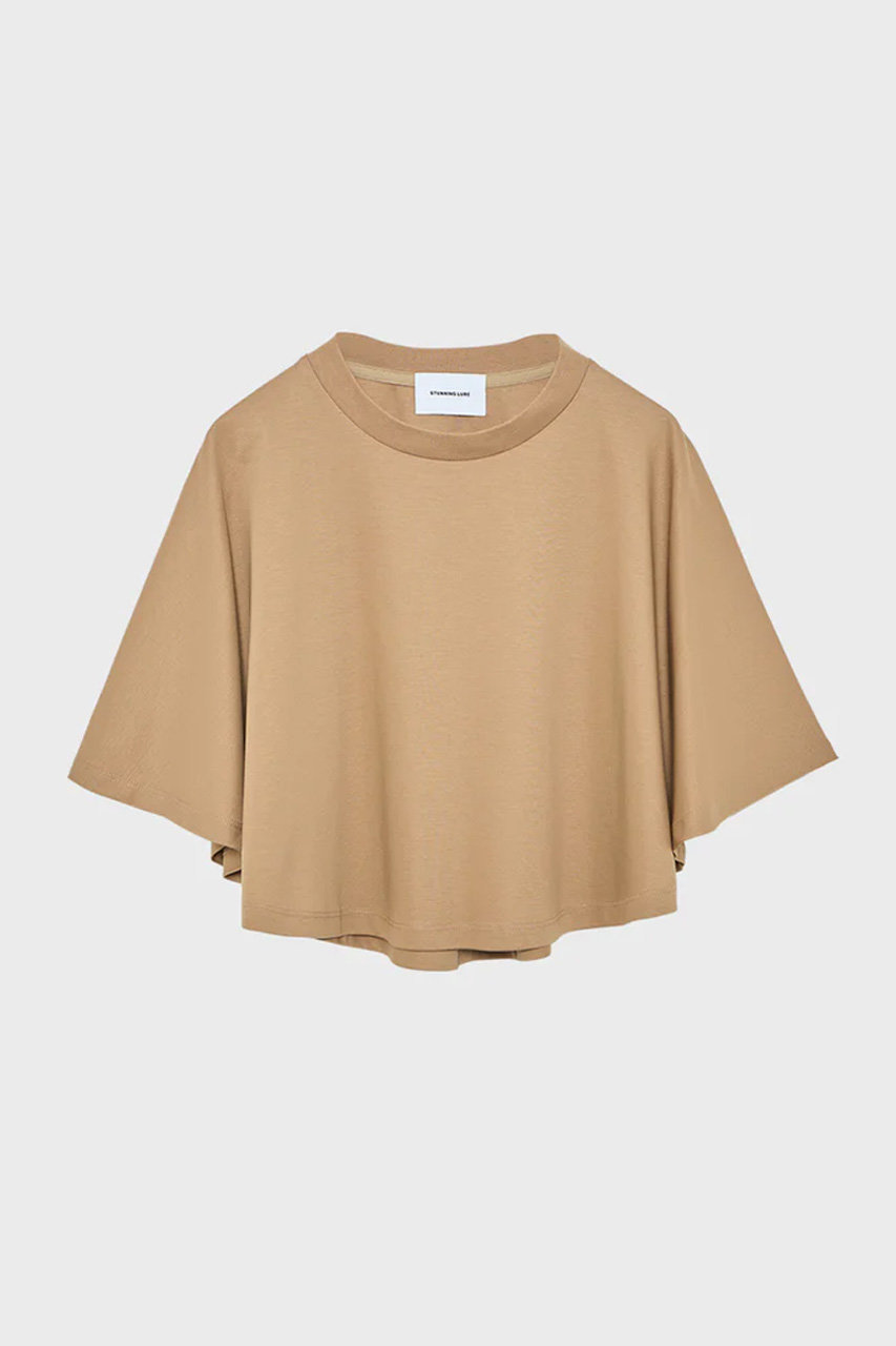 スタニングルアー/STUNNING LUREのアルビニサーキュラーTシャツ(キャメル/112580272600)