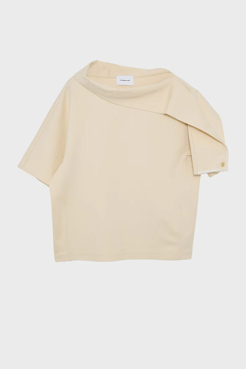 スタニングルアー/STUNNING LUREの【予約販売】ハイツイストストールTシャツ(ライトベージュ/112590042600)