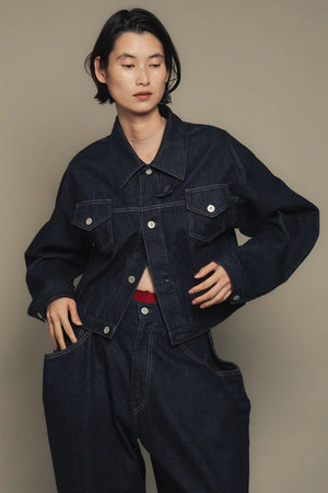 スタニングルアー/STUNNING LUREの【予約販売】KUROiro CROPPED DENIM JACKET(110800/110801)