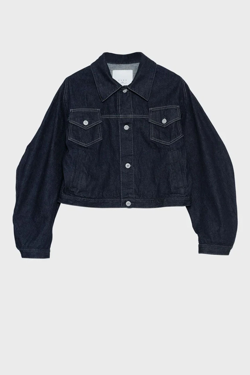 KUROiro CROPPED DENIM JACKET