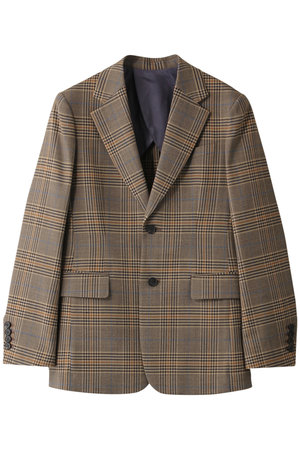 ウール混チェックジャケット