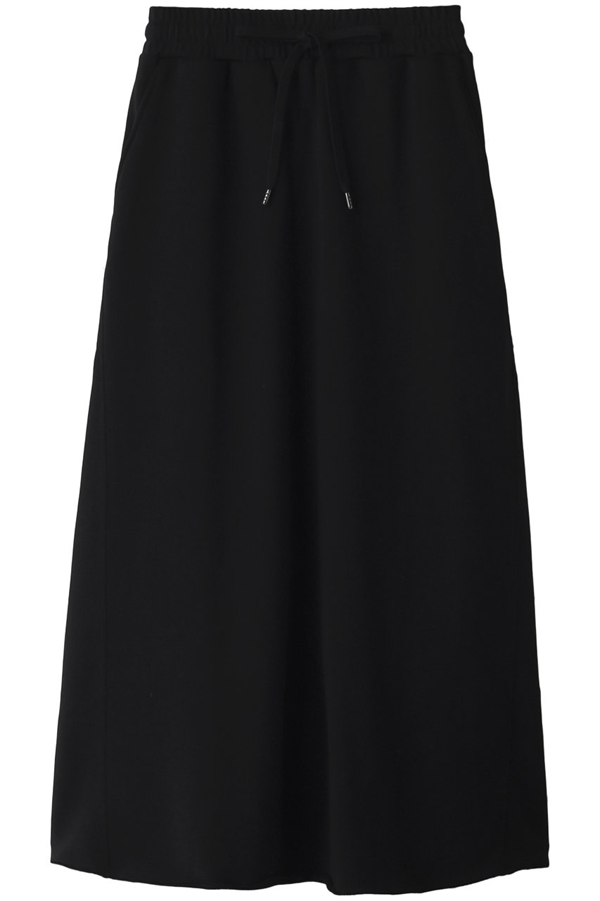 ＜ELLE SHOP＞ DEPAREILLE コットンスウェットスカート (ブラック 0) デパリエ ELLE SHOP