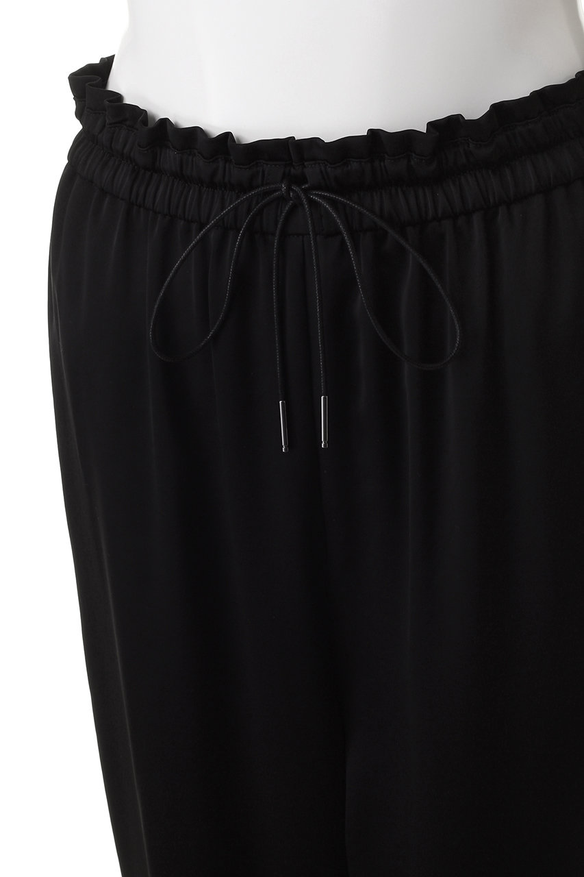 DEPAREILLE(デパリエ)｜サテンワイドパンツ/チャコールグレー の通販  