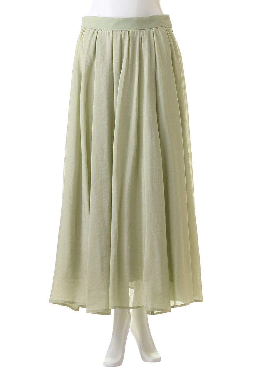 DEPAREILLE(デパリエ)｜フレアスカート/ライトグリーン の通販  