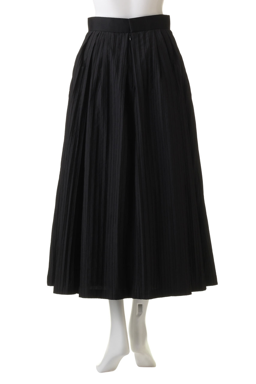 DEPAREILLE(デパリエ)｜ロングプリーツスカート/ブラック の通販