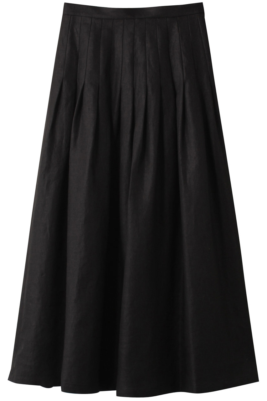 デパリエ/DEPAREILLEのオーガンジープリーツスカート(ブラック/B1141AFS083)