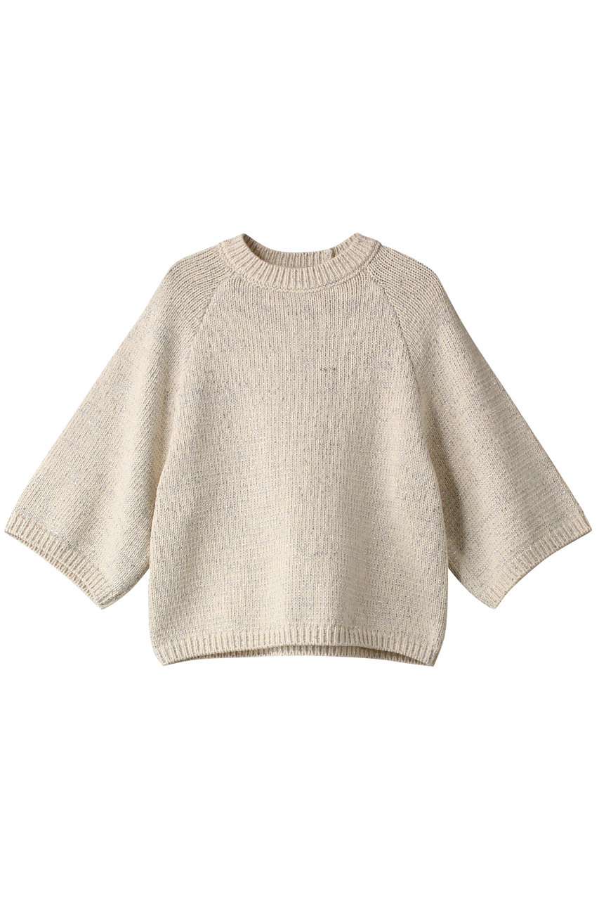 【新品タグ付/44,000円】デパリエ ラメニットプルオーバー DEPAREILLE(デパリエ)｜ラメニットプルオーバー/アイボリー の